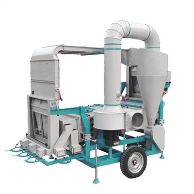 Compound grain cleaning and grading machine